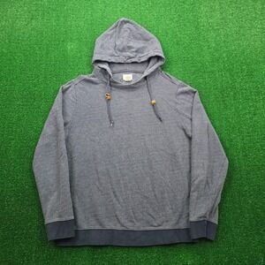 Bowen Wright Hoodie Sweatshirt Mens Large Blue Gray Pullover Outdoors Casual